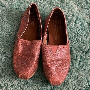 Toms shoes size 12 pink